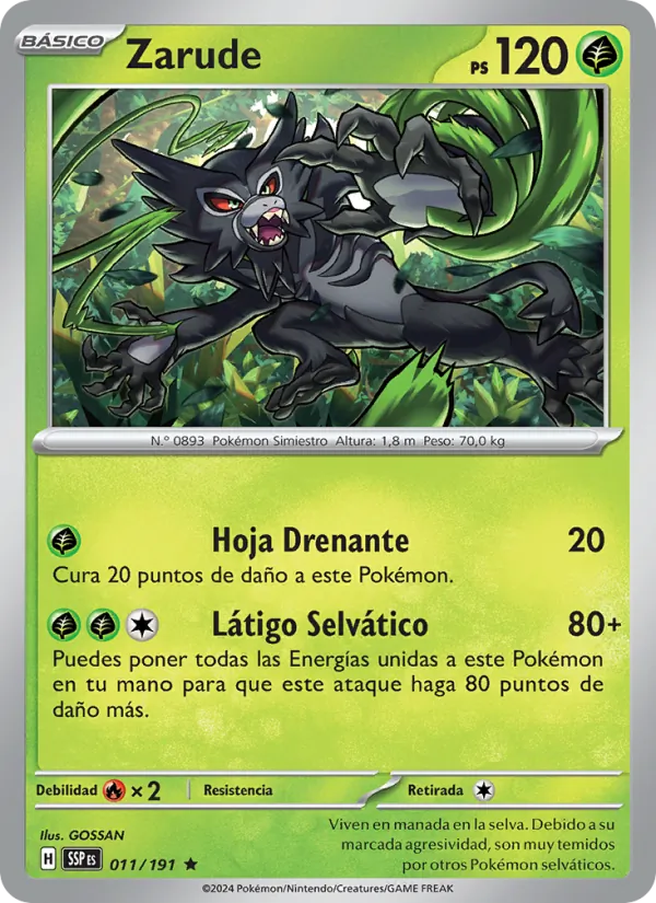 Zarude Chispas Fulgurantes 011/191
