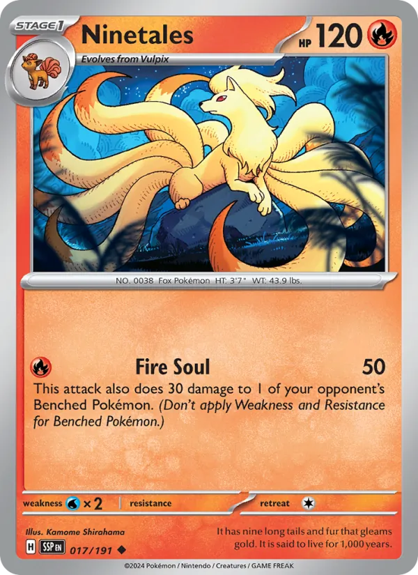 Ninetales Surging Sparks 017/191