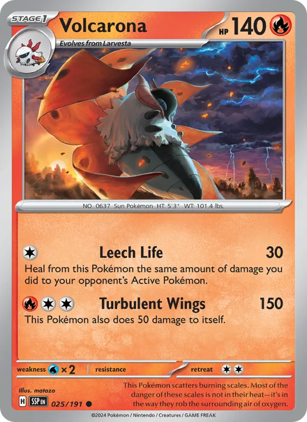 Volcarona Surging Sparks 025/191