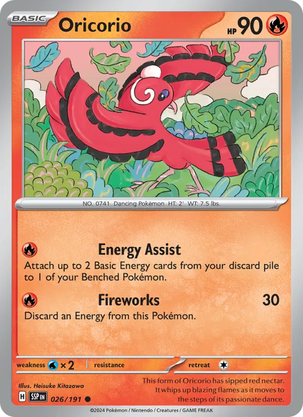 Oricorio Surging Sparks 026/191
