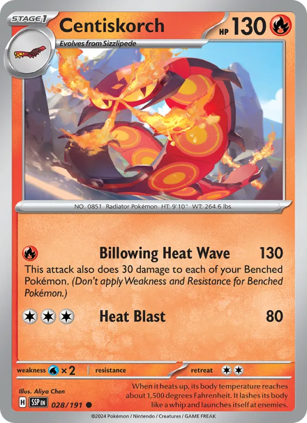 Centiskorch Surging Sparks 028/191