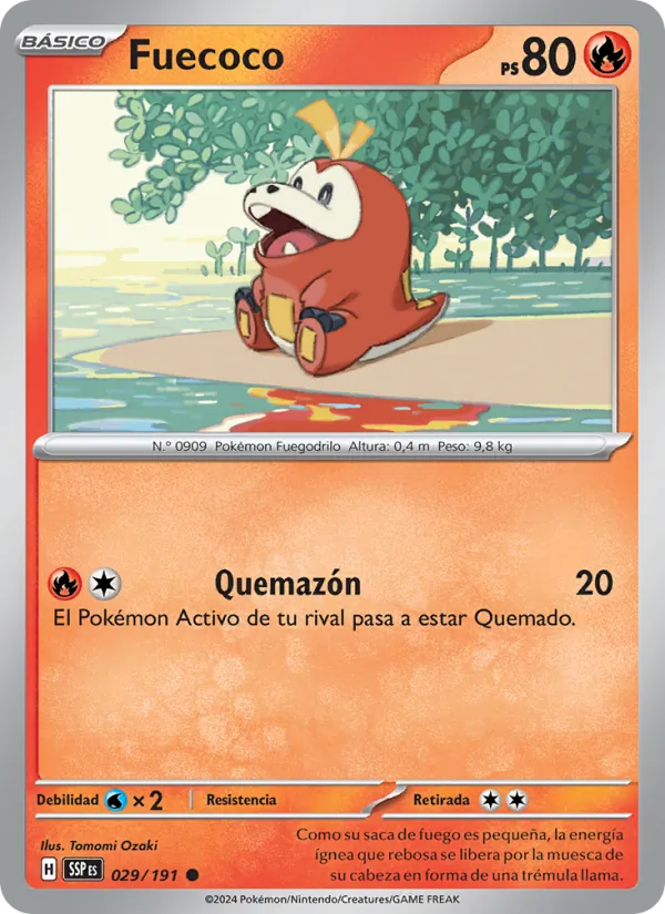 Fuecoco Chispas Fulgurantes 029/191