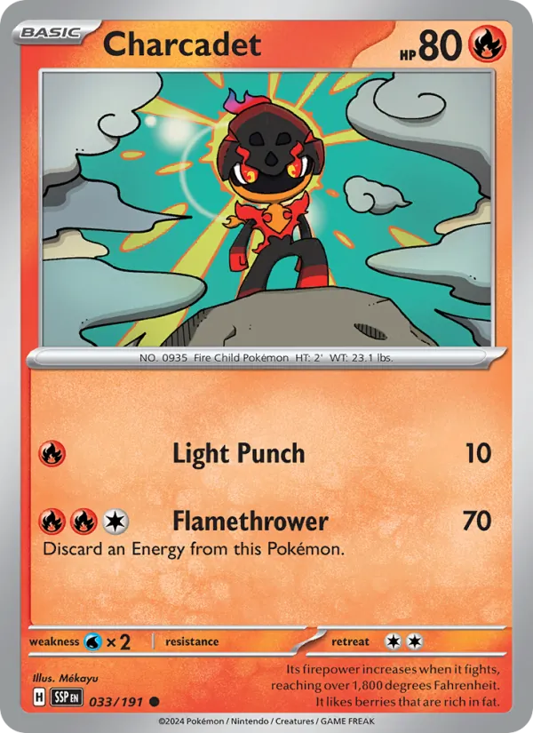 Charcadet Surging Sparks 033/191