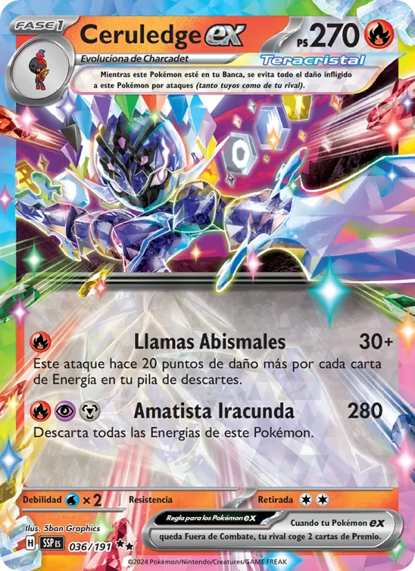 Ceruledge ex Chispas Fulgurantes 036/191