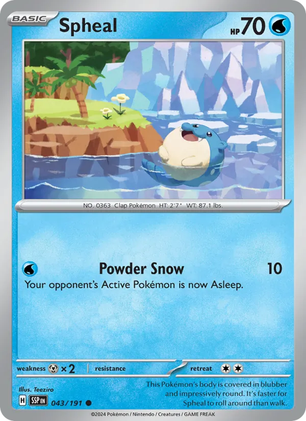 Spheal Surging Sparks 043/191