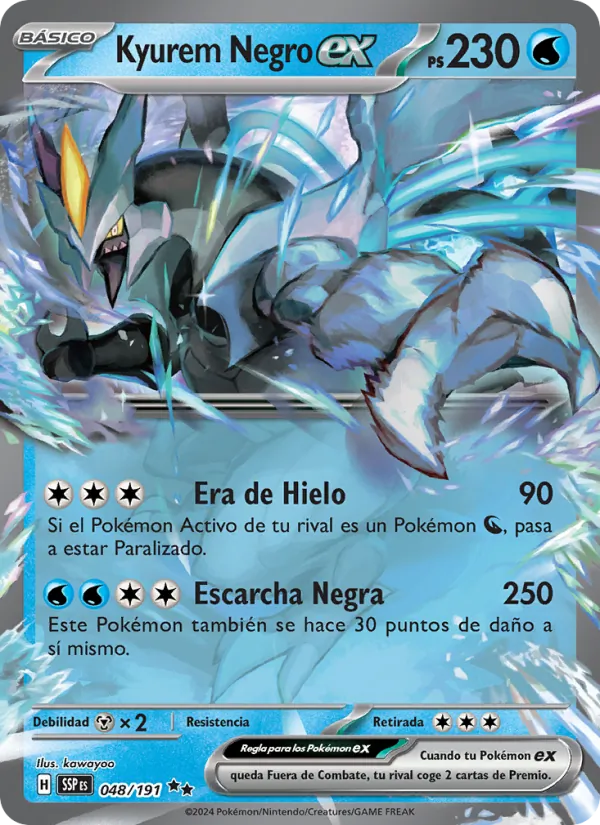 Kyurem Negro ex Chispas Fulgurantes 048/191