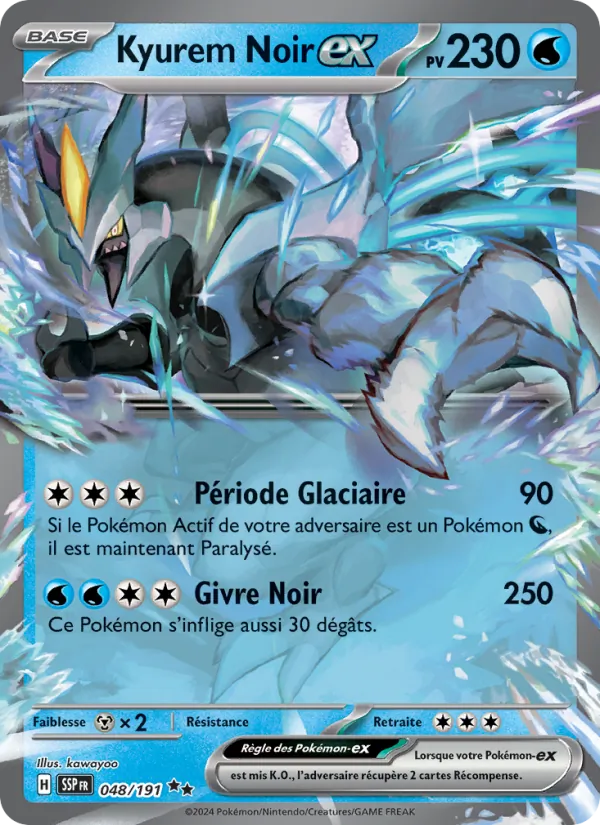 Kyurem Noir-ex Étincelles Déferlantes 048/191