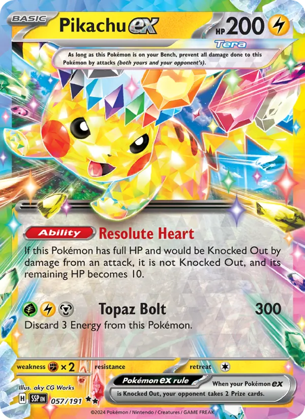 Pikachu ex Surging Sparks 057/191