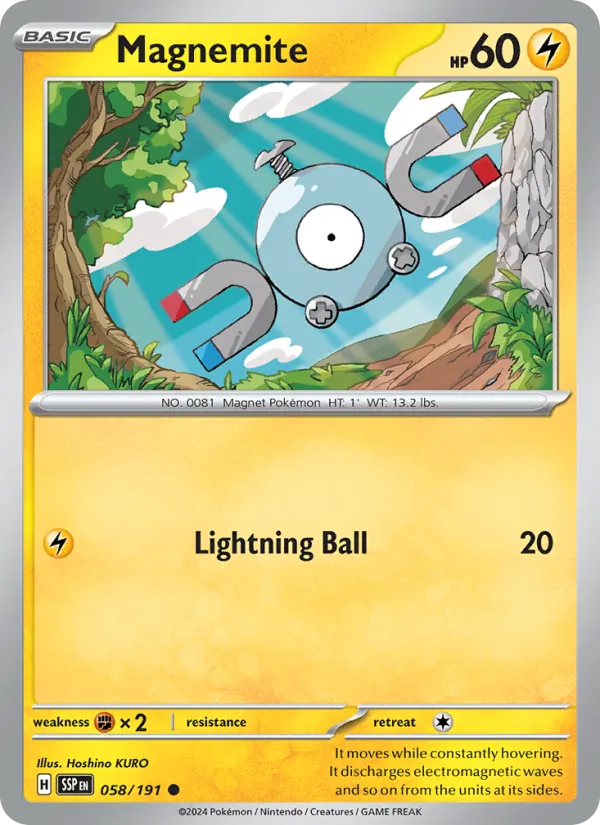 Magnemite Surging Sparks 058/191
