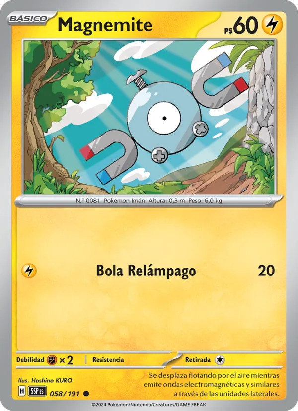 Magnemite Chispas Fulgurantes 058/191