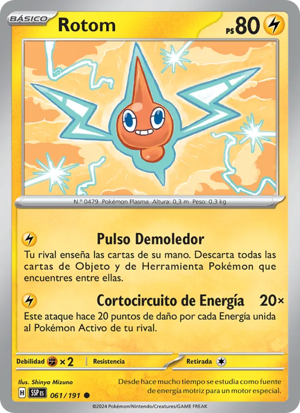 Rotom Chispas Fulgurantes 061/191