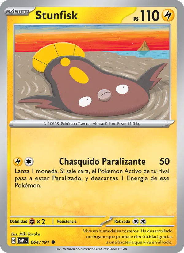 Stunfisk Chispas Fulgurantes 064/191