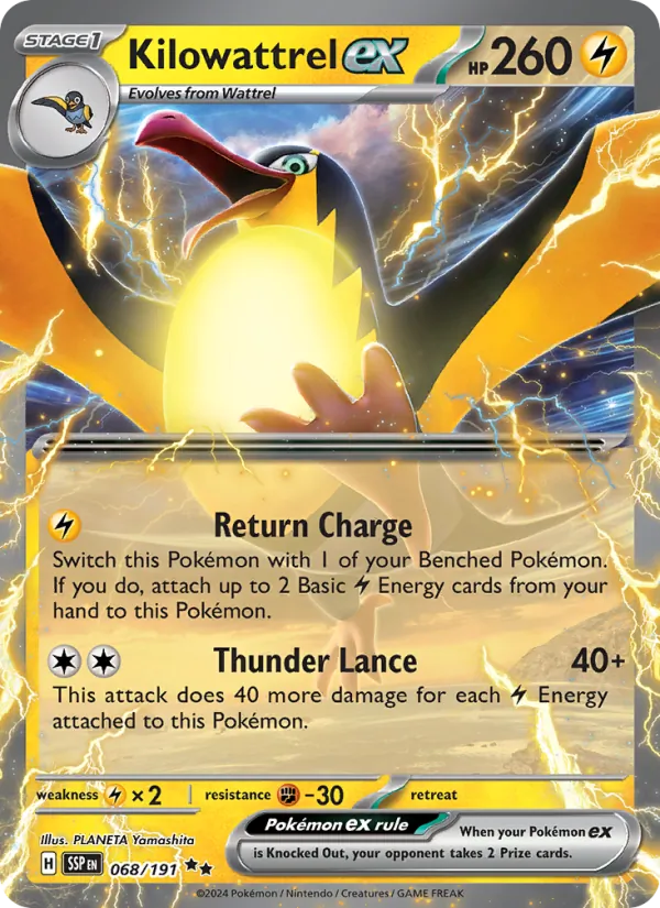 Kilowattrel ex Surging Sparks 068/191
