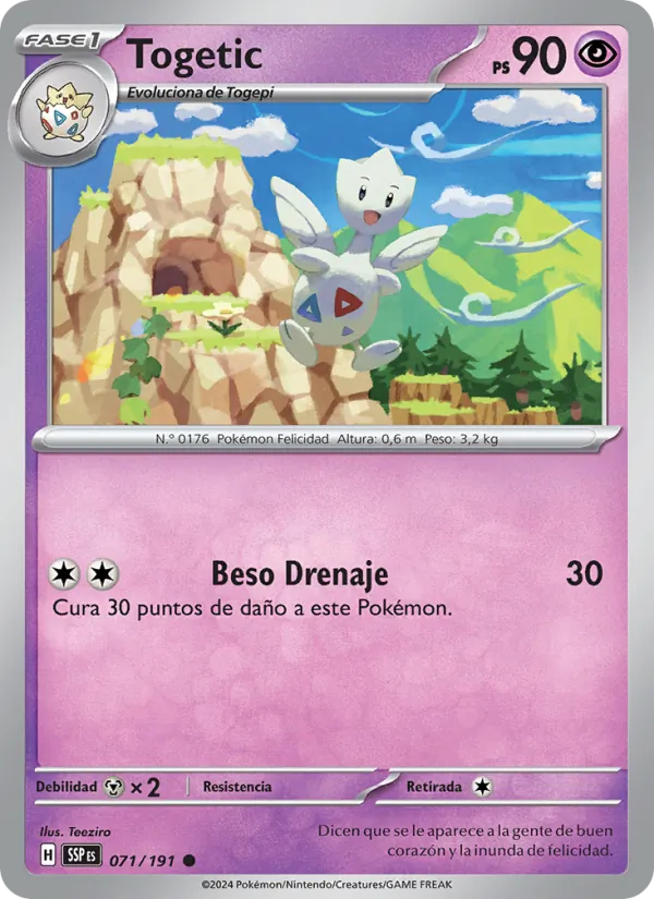 Togetic Chispas Fulgurantes 071/191