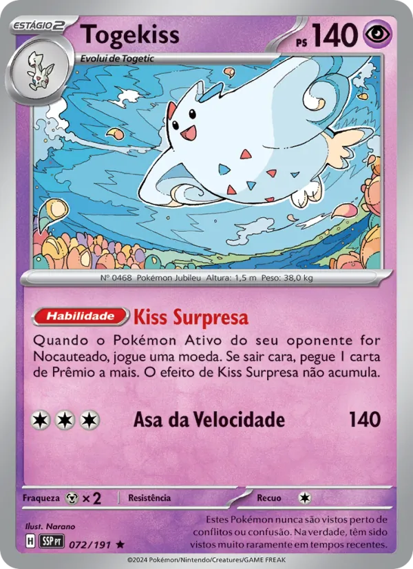 Togekiss Fagulhas Impetuosas 072/191