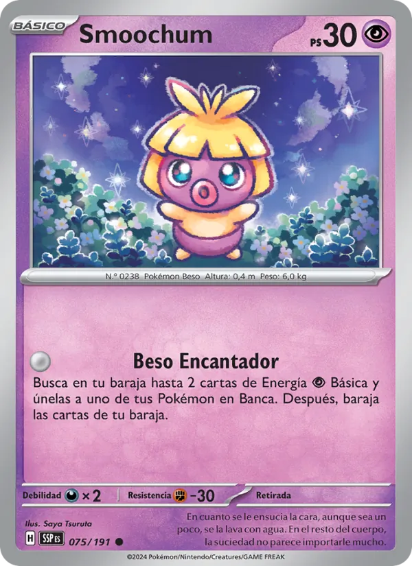 Smoochum Chispas Fulgurantes 075/191