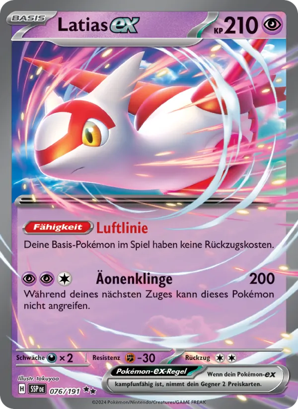 Latias-ex Stürmische Funken 076/191