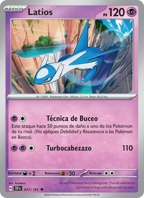 Latios Chispas Fulgurantes 077/191