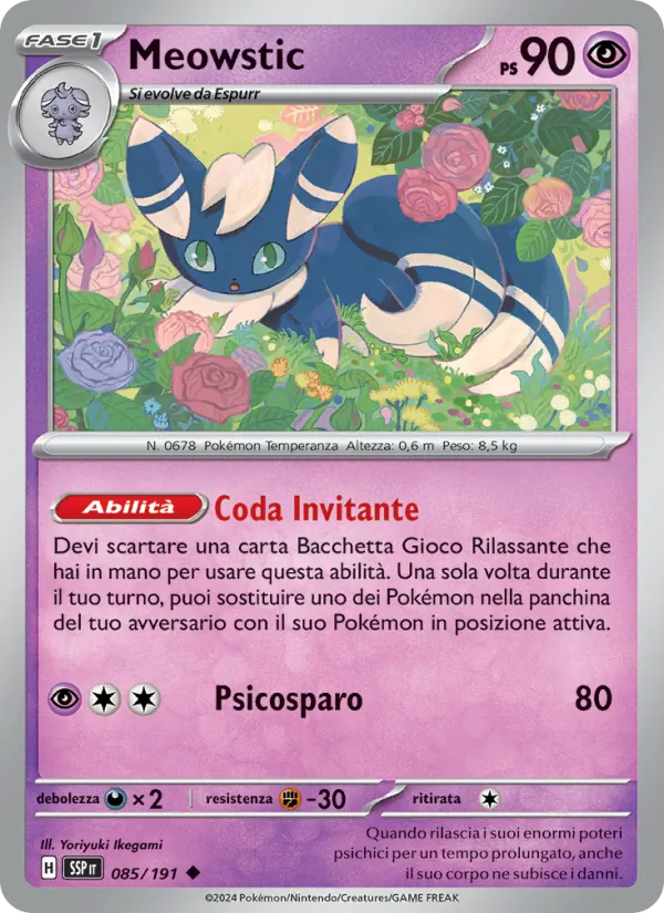 Meowstic Scintille Folgoranti 085/191