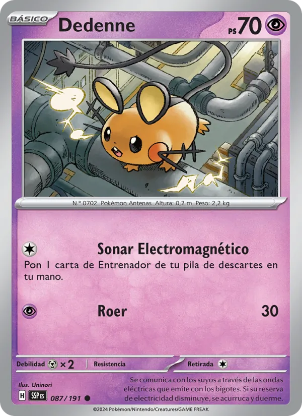 Dedenne Chispas Fulgurantes 087/191