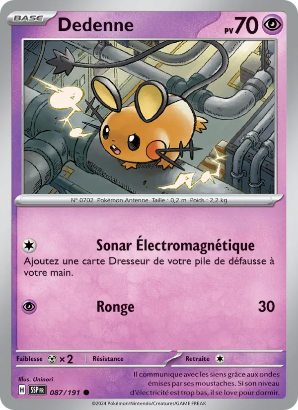 Dedenne Étincelles Déferlantes 087/191