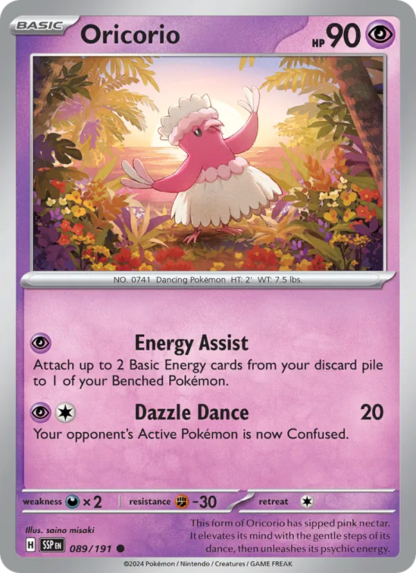 Oricorio Surging Sparks 089/191