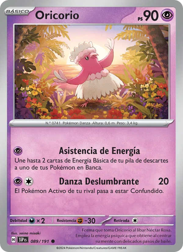 Oricorio Chispas Fulgurantes 089/191