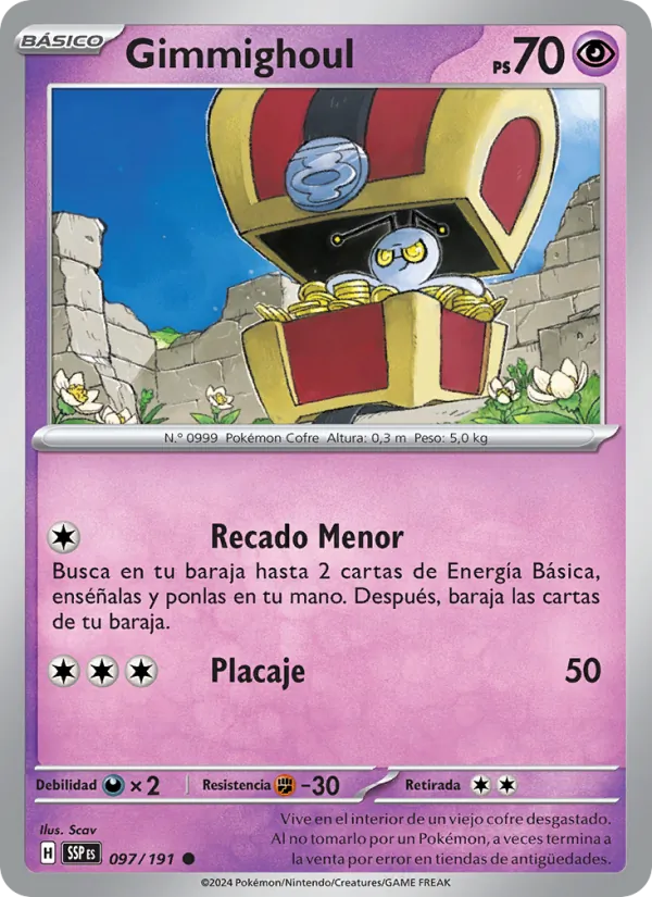 Gimmighoul Chispas Fulgurantes 097/191