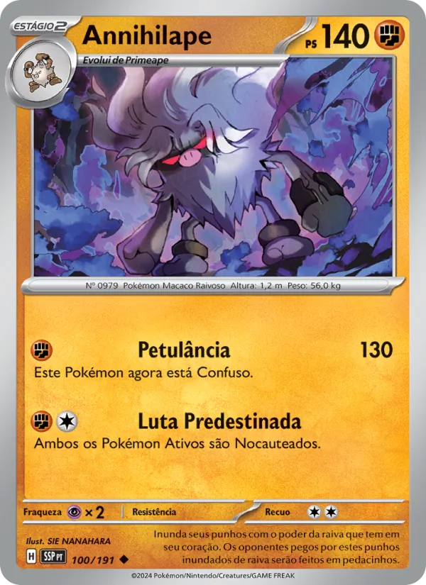 Annihilape Fagulhas Impetuosas 100/191