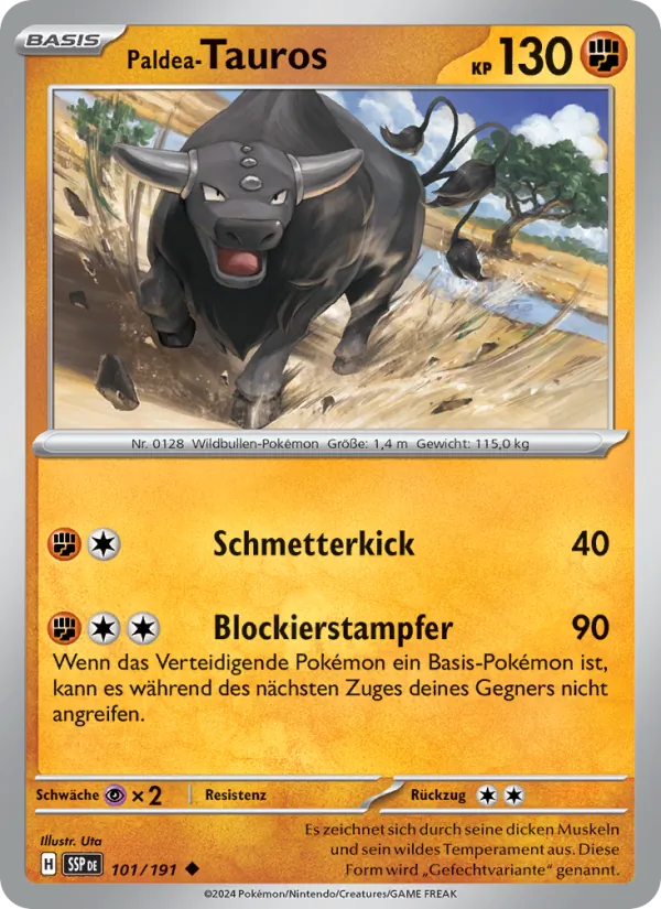 Paldea-Tauros Stürmische Funken 101/191