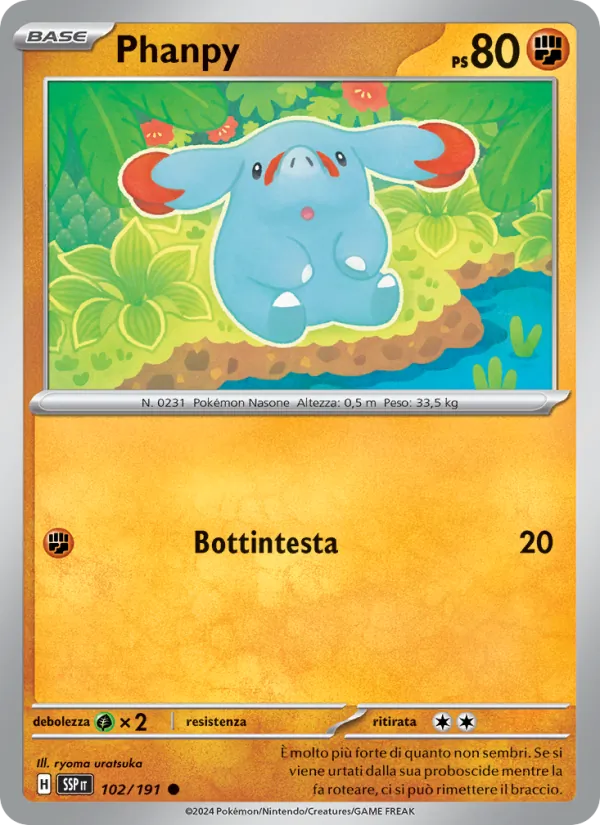 Phanpy Scintille Folgoranti 102/191