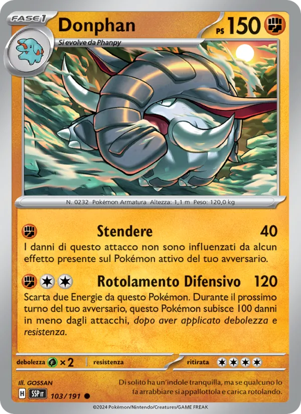 Donphan Scintille Folgoranti 103/191