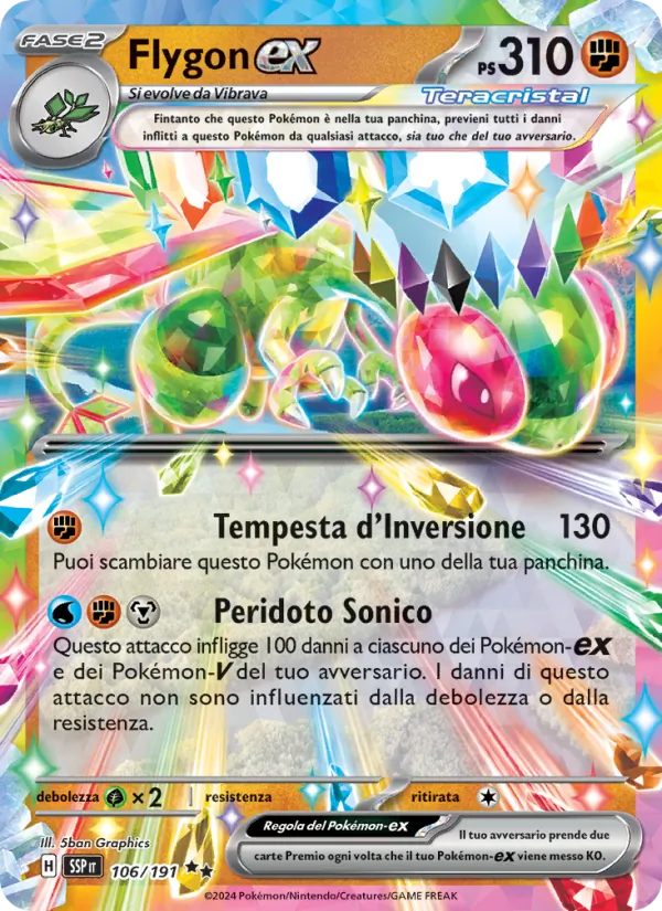Flygon-ex Scintille Folgoranti 106/191
