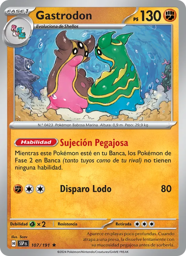 Gastrodon Chispas Fulgurantes 107/191