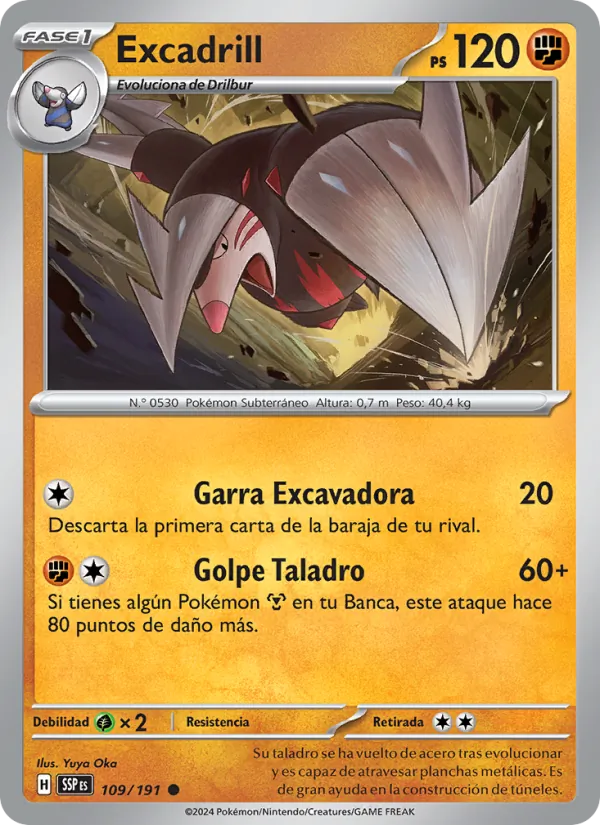 Excadrill Chispas Fulgurantes 109/191