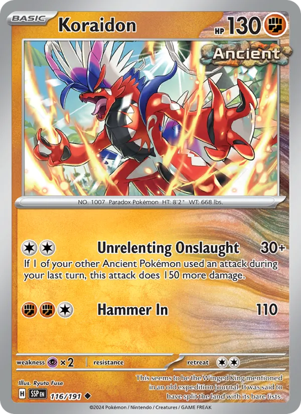 Koraidon Surging Sparks 116/191