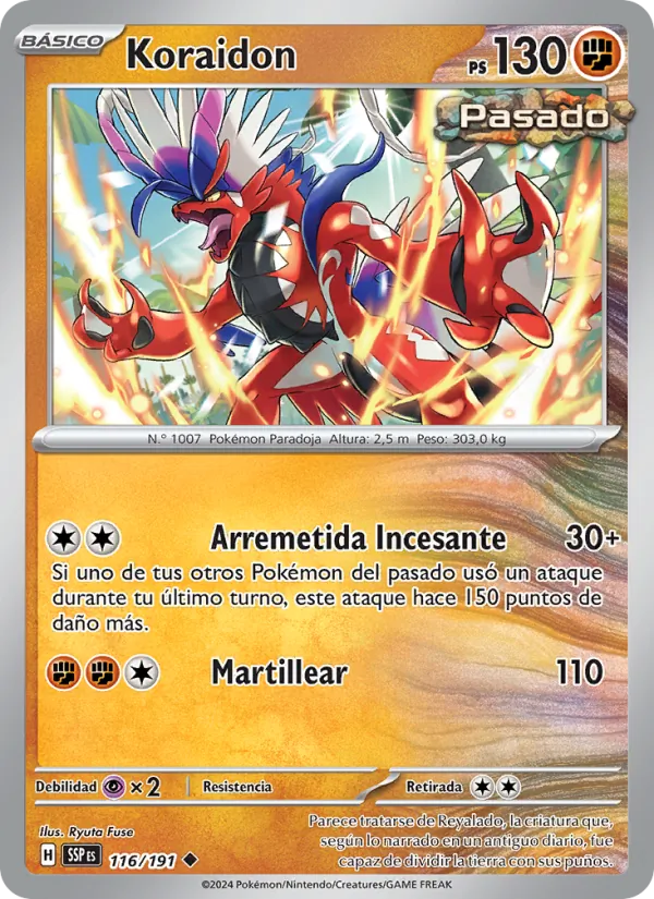 Koraidon Chispas Fulgurantes 116/191