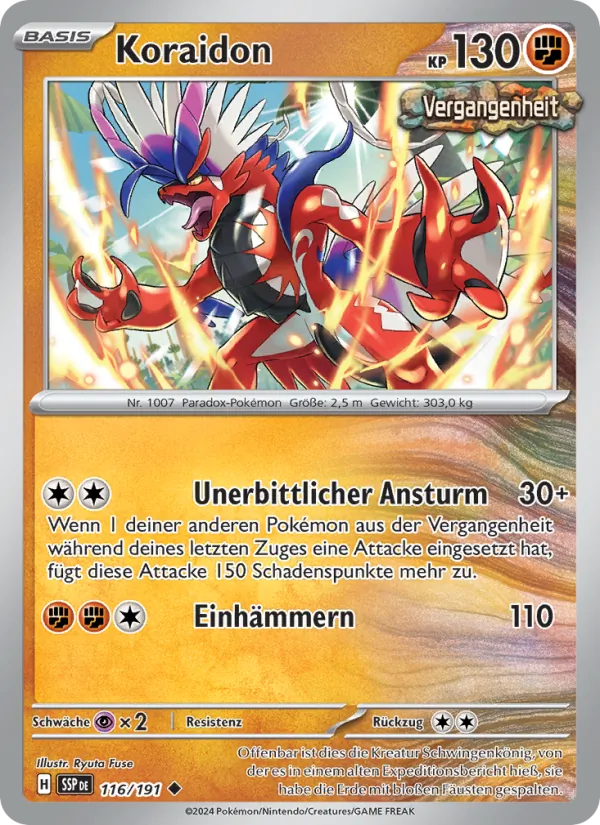 Koraidon Stürmische Funken 116/191
