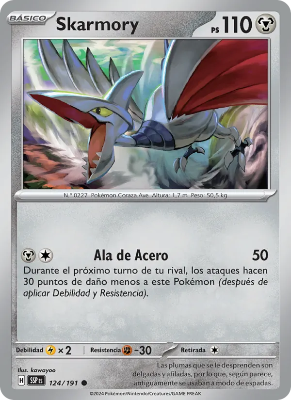 Skarmory Chispas Fulgurantes 124/191