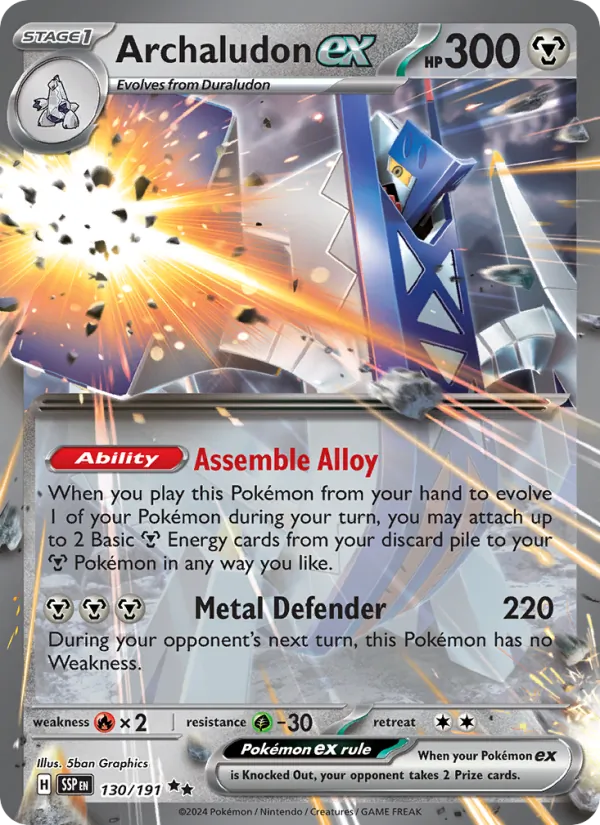 Archaludon ex Surging Sparks 130/191