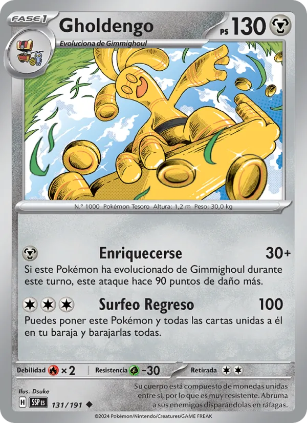 Gholdengo Chispas Fulgurantes 131/191