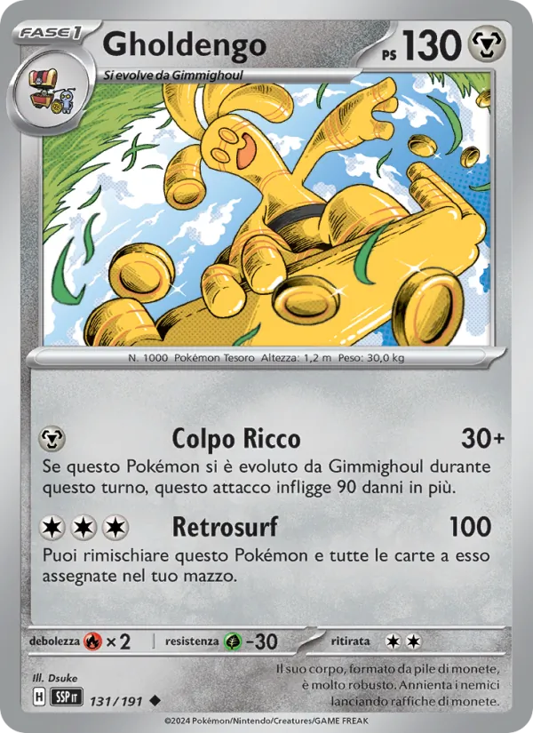 Gholdengo Scintille Folgoranti 131/191