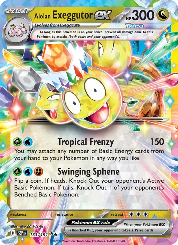 Alolan Exeggutor ex Surging Sparks 133/191