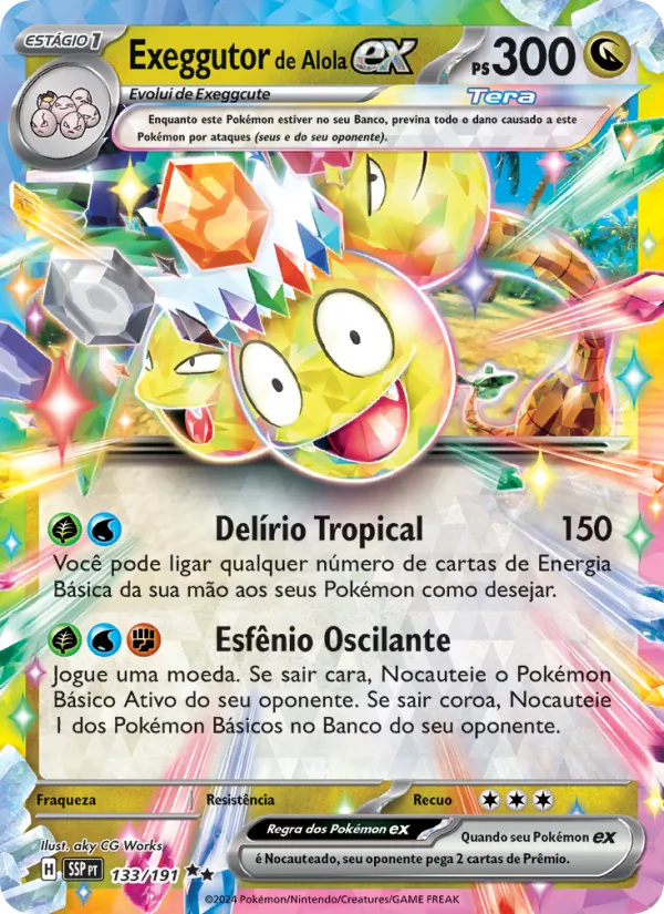 Exeggutor de Alola ex Fagulhas Impetuosas 133/191