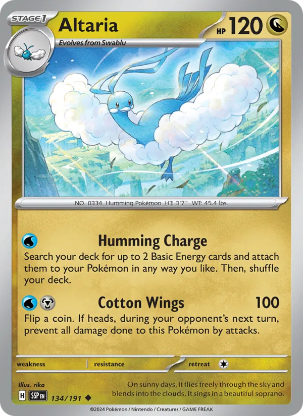 Altaria Surging Sparks 134/191