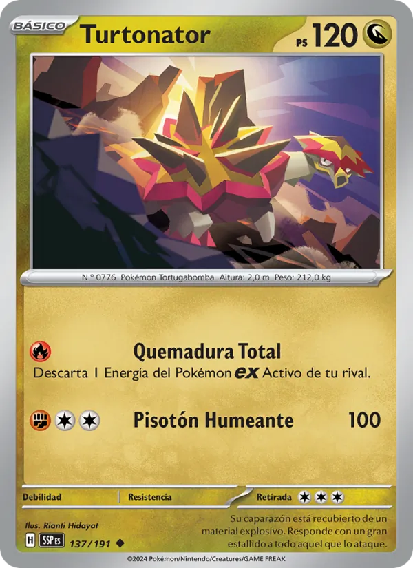 Turtonator Chispas Fulgurantes 137/191