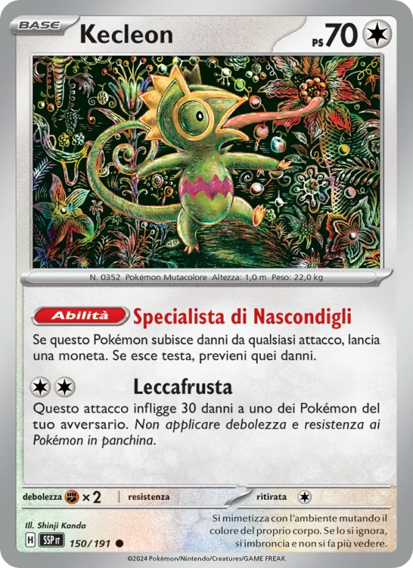 Kecleon Scintille Folgoranti 150/191