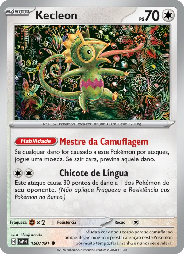 Kecleon Fagulhas Impetuosas 150/191