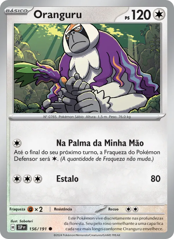 Oranguru Fagulhas Impetuosas 156/191