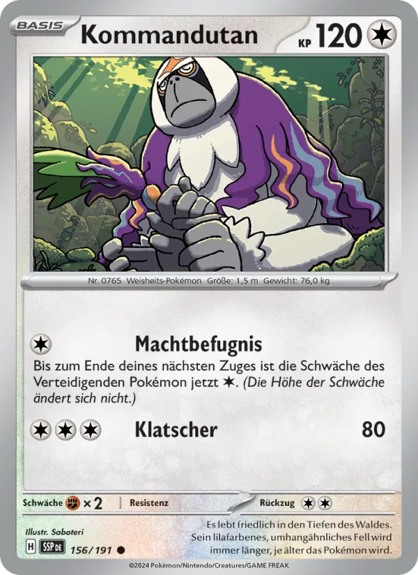 Kommandutan Stürmische Funken 156/191